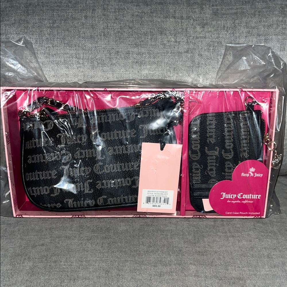 Juicy Couture Shoulder Bag & Card Holder Set